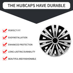 14Inch Arachnid Style Universal Hubcap R14 Wheel Covers For Cars - Set Of 4 Fits Most Cars Automobile Full Rim Cover Accessories