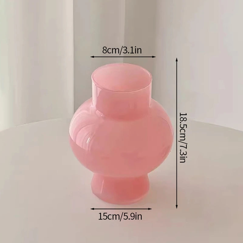 Retro Glass Vase Flower Vase Decoration Home Decoration Flower Bottle Vase for Flowers Wedding Table Decor Home Desktop Decor