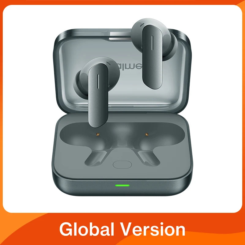 【Brand+】Global Version realme Buds Air 7 52dB Smart Active Noise Cancellation 12.4mm Deep Bass Driver BT5.4 360° Spatial