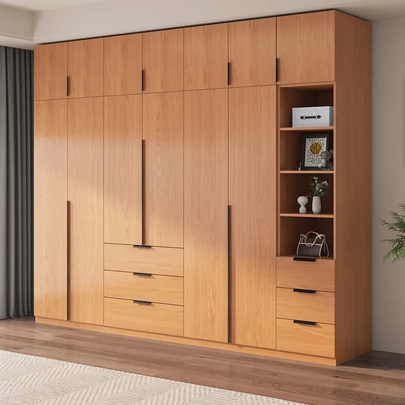 Bedroom Organizer Wardrobe Storage Cupboard Drawers Wooden Closet Filing Shelves Makeup Nordic Guarda Roupa Hotel Furniture