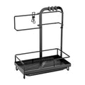 Kitchen Dish Rack With Drain Rack And Storage Shelf Countertop Sink Towel Holder Rod-Attached Dish Rack Storage Cages