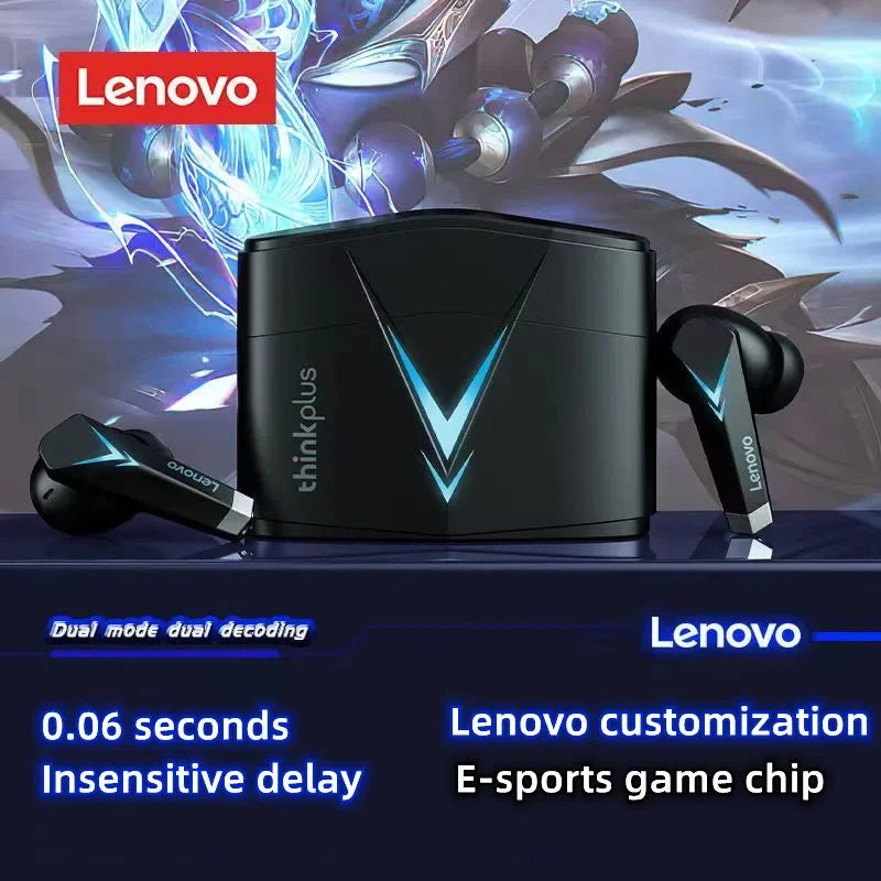 Lenovo LP6 Original Wireless Headphones TWS Bluetooth Earphone Low Latency Game Headset Noise Reduction Music Call Sport Earbuds