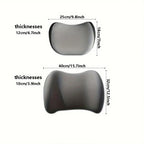 Car Seat Neck Pillow Adjustable Lumbar Support Headrest Waist lumbar Cushion Car Seat Memory Foam Car Travel Interior Accessorie