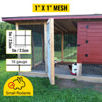 VEVOR Welded Wire Fence Vinyl Coated Chicken Rabbit Mesh 1"x1" 16 Gauge 24"x50'/24"x100'/36"x50' Black Hardware Cloth & Mesh