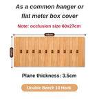 Solid Wood Wall Coat Racks Electric Meter Box Occlusion Clothes Racks for Wall Clothes Luxury Coats Hanger for Living Room