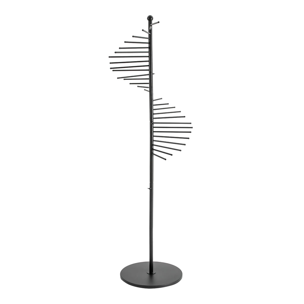Iron Scarf Display Rack - Floor Standing Spiral Display Rack Clothing Store Hanging Scarf Display Rack Pants Rack