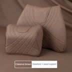 Car headrest for Mercedes-Benz C W205 GLC X254 E Class W214 Nappa leather headrest neck and waist support advanced material