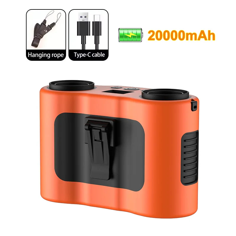 Portable Waist Clip Fan 20000mAh