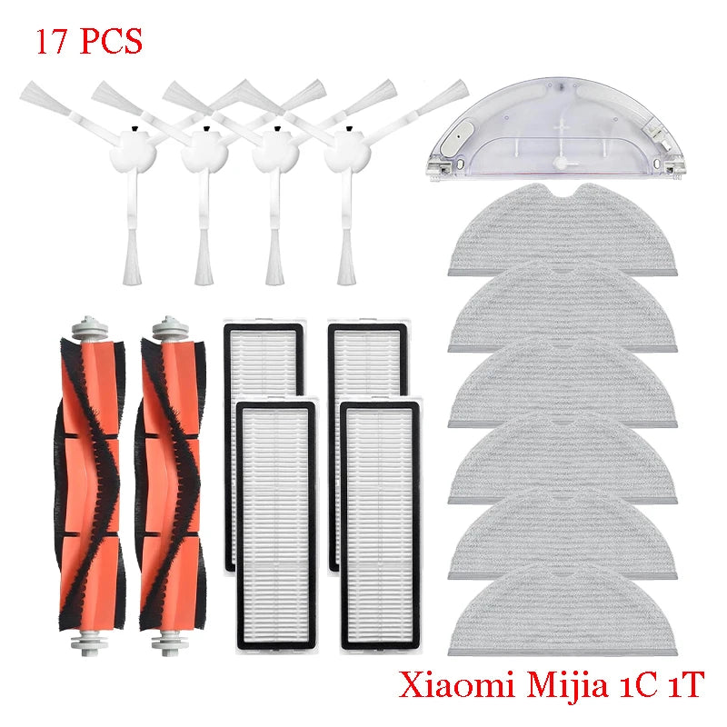 For Xiaomi Mijia 1C STYTJ01ZHM  Robot Vacuum Cleaner Hepa Filter Main Side Brush Mop Cloth Spare Part  Repalcement  Accessories