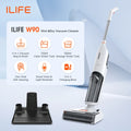 ILIFE W90 Cordless Wireless Wet Dry Smart Mop Washing , 5500Pa Suction, 1 Min Self Cleaning, Large Dual Water Tank