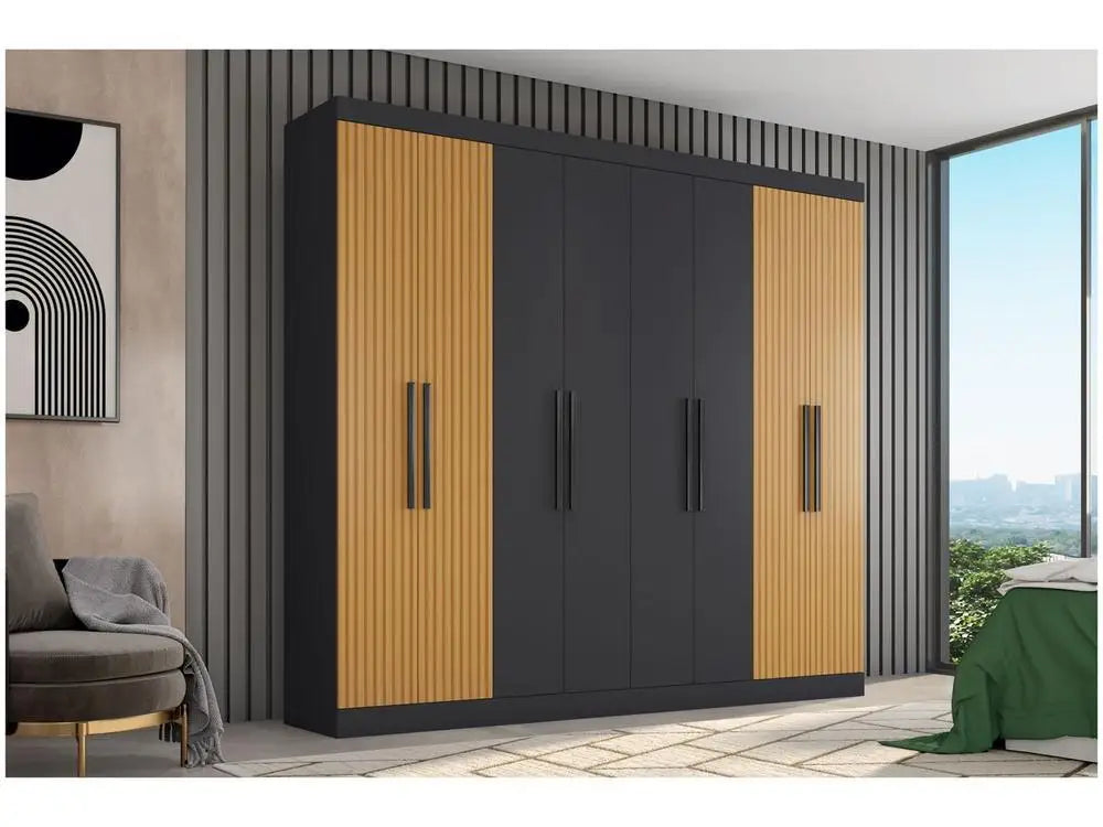 Wardrobe Couple 8 Doors 4 Drawers Araplac Port