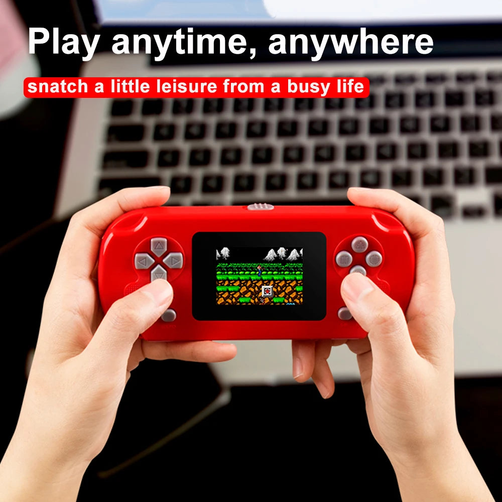 GAMINJA GC31 Retro Video Game Console Built in 128 Classic Games 2.4 Inch Portable Handheld Game Player Rechargeable Console