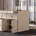 Deluxe champagne glass treasure display desktop with 12 drawers large storage space dresser