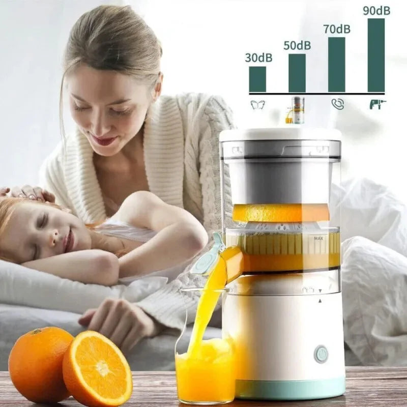 Portable USB Charging Juicer Kitchen Fruit Juicer Blender Household Small Orange Juice Pulp Juice Separator Squeezer