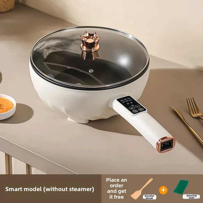 Large Capacity Multi-Functional Electrical Wok Cooker Stainless Steel Integrated Electrical Heating Pot Direct Manufacturer Sale