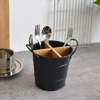Kitchenware Cooking Tool Kitchen Storage Bucket Spoon Stand Bamboo Tableware Holder Cutlery Organizer Chopstick Holder
