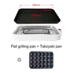 Electric Takoyaki Maker Egg Omelette Cooker Crepe Pancake Fried Steak Frying Pan Chibi Maruko Baking Machine Octopus Balls Grill