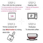 Milk Frother Electric Latte Cappuccino Steamer Automatic Heater Coffee Foamer Hot Kitchen Coffee Beater Cappuccino Mixer Sonifer