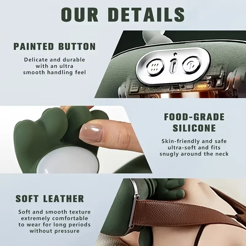 4D massage device simulates manual massage, provides deep tissue pain relief, and is a portable electric massage device
