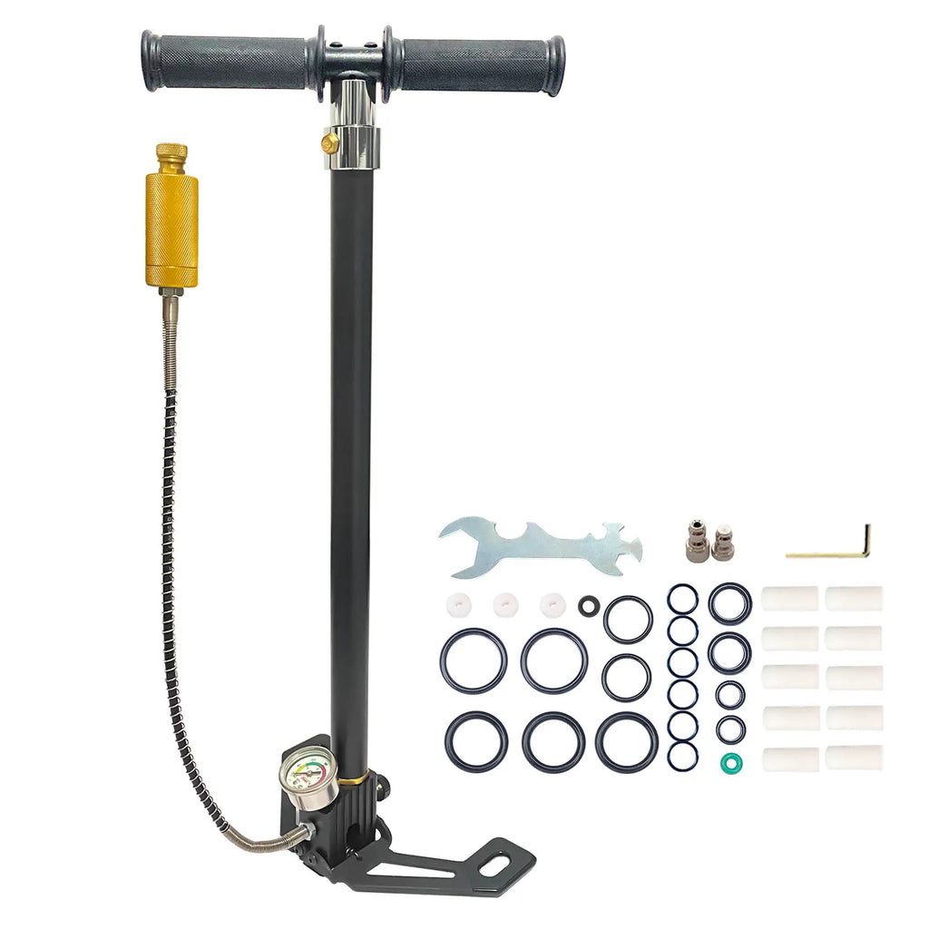 NUOGE 4 Stage 30mpa 4500Psi  PCP Hand Pump  High Pressure Operated HPA Tank Hunting Car Bicycle