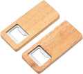 10-50PCS Wood Beer Bottle Opener with Wooden Handle Corkscrew Steel Square Openers Bar Kitchen Wedding Party Gift DIY Crafts