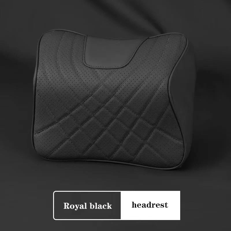 Car headrest for Mercedes-Benz C W205 GLC X254 E Class W214 Nappa leather headrest neck and waist support advanced material