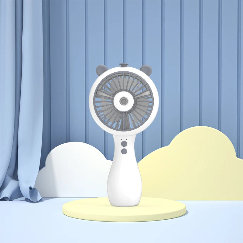Portable Handheld Fan Water Spray Mist Fan Mini Desktop Cooling Humidi