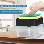 Liquid Soap Dispenser Kitchen Sink Sponge Press Utensils Kitchens Accessories Dispensers Detergent Dish Fixture Home Improvement