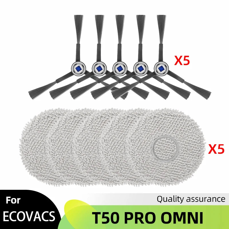 Fit For ECOVACS DEBOT T50 PRO OMNI Replacement Parts Accessories Main Side Brush Hepa Filter Mop Cloth Dust Bag