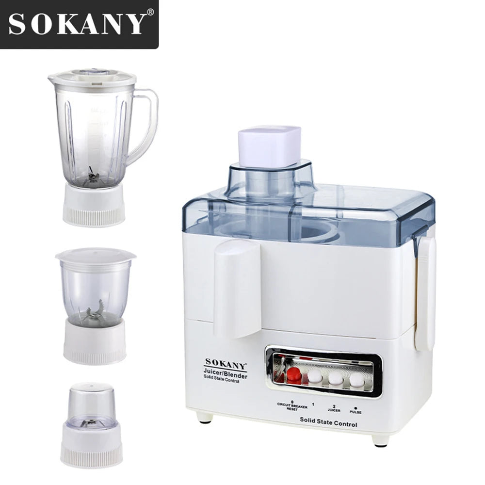 4-in-1 Multifunctional Electric Juicer Separator Fruit Food Extraction Portable High Juice Yield and Easy To Clean