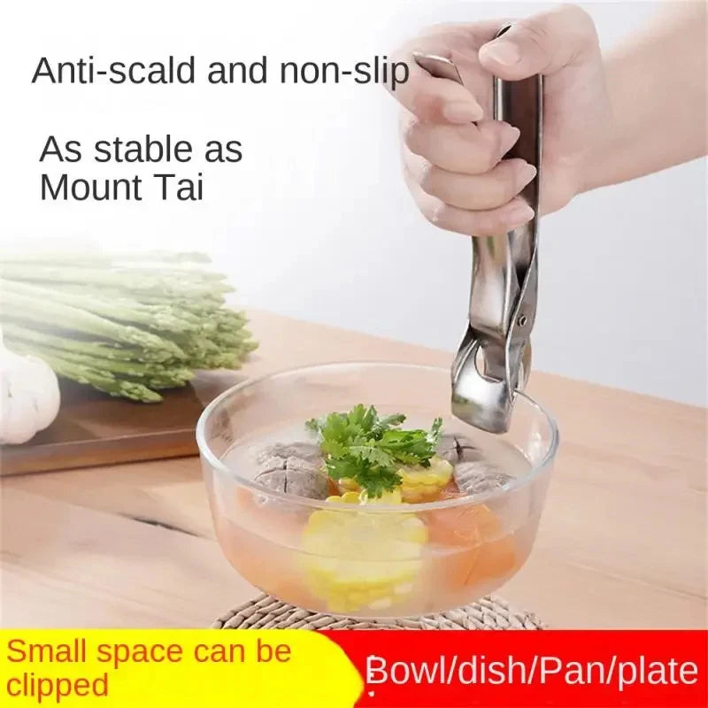 Kitchen Anti Scald Plate Bowl Dish Pot Clamp Anti-hot Clip Lifter Stainless Steel Kitchen Oven Accessories Tool