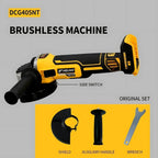 HELNO 125mm flat head angle grinder bare machine tool cutting machine 18V lithium battery brushless tools