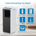 Portable Air Conditioners 8000 BTU, 3 In 1 AC Cooling Unit, 2 Speeds,