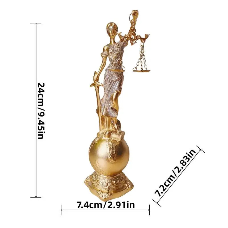 Justice Fairness Goddess Statue ThemisGoddess Of Justice Statue Greek Mythology Ornaments Justice Blind Statues Home Decor