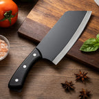 The stainless steel kitchen knife is a lightweight and sharp tool suitable for cutting vegetables meat and fruits in the kitchen