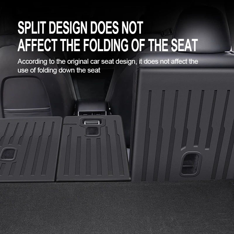 For Tesla Floor Mats Model Y Model 3 2024 Left Rudder Luggage Mat TPE waterproof Anti-Slip Set Floor Liner Mat