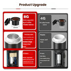 3-in-1 Portable Espresso Machine- Wireless Electric Coffee Maker for Home Car & Camping – Compact Powder Capsule Travel Brewer