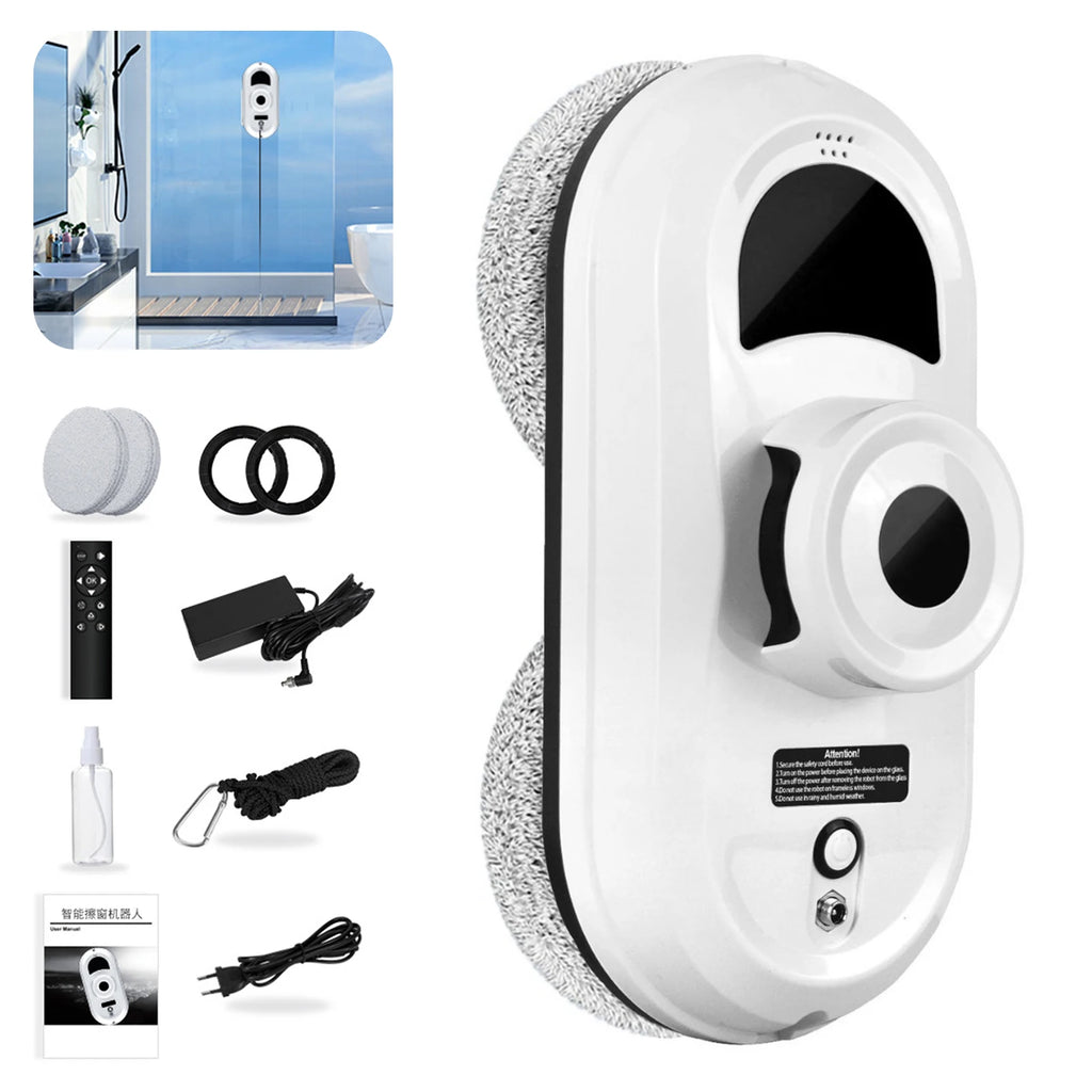 5600pa Window Cleaning Robot Household Intelligent Vacuum Remote Control Anti Fall Electric Window Washer Glass Cleaner