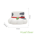Cat's Paw Shaped Succulents Plants Pot Creative Kitten Planter for Mini Bonsai Fairy Garden Ornaments Home Tabletop Decoration