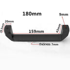 Kitchen Cabinet Handles Concise Black Wardrobe Door Handle Box Handle for Toolbox Suitcases Equipment Cabinet Pull Drawer Knobs