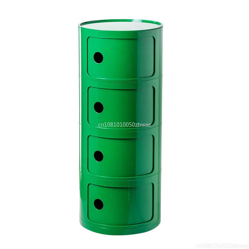 Nightstands Modular Bedside Table Round Large-capacity Storage Bedside Small Cabinet Bedroom Simple Storage Narrow Side Cabinet