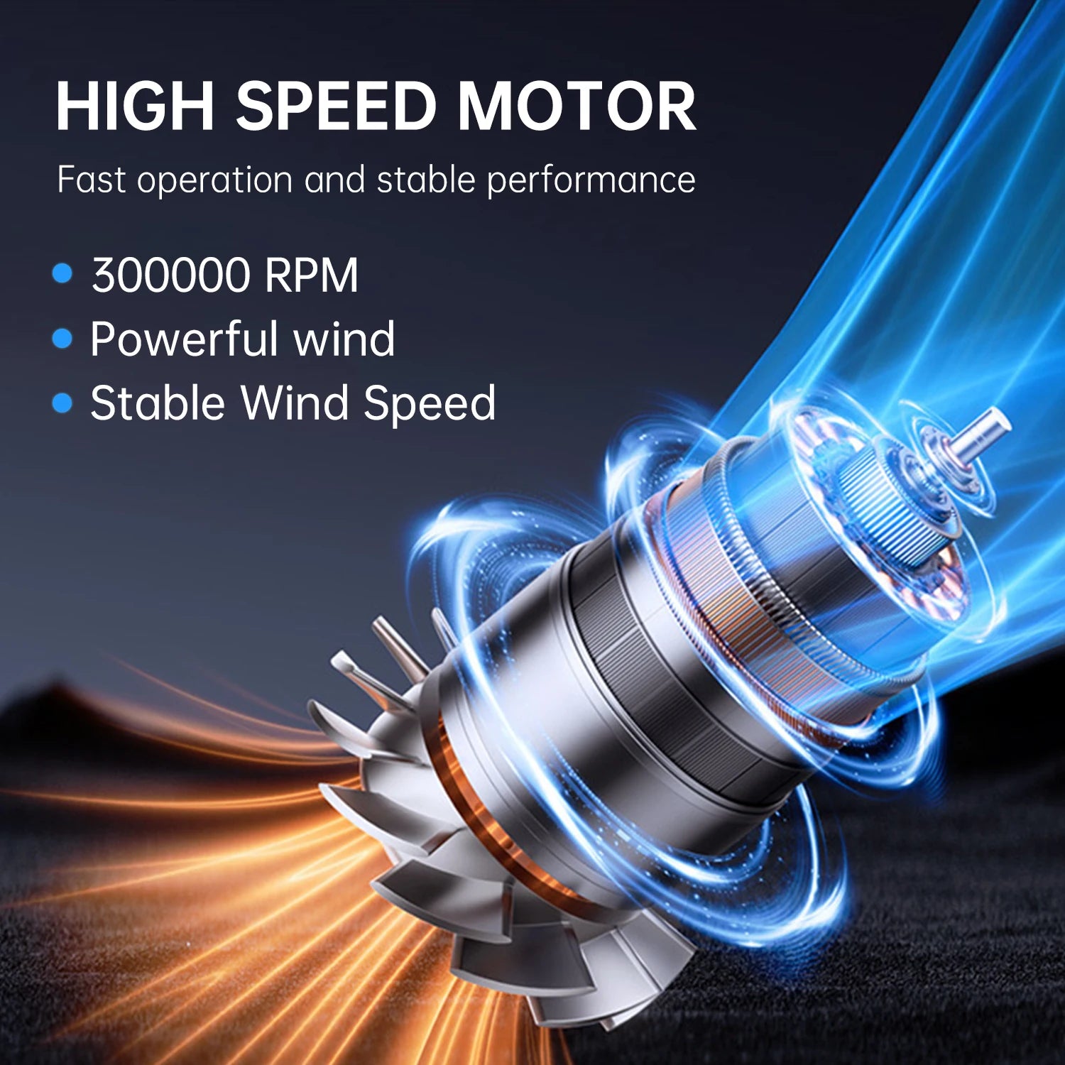 Powerful Air Blower Mini Turbo Jet Fan 300,000 RPM 45m/s High Speed Duct Fan Turbo Violent Fan High-Performance Brushless Motor
