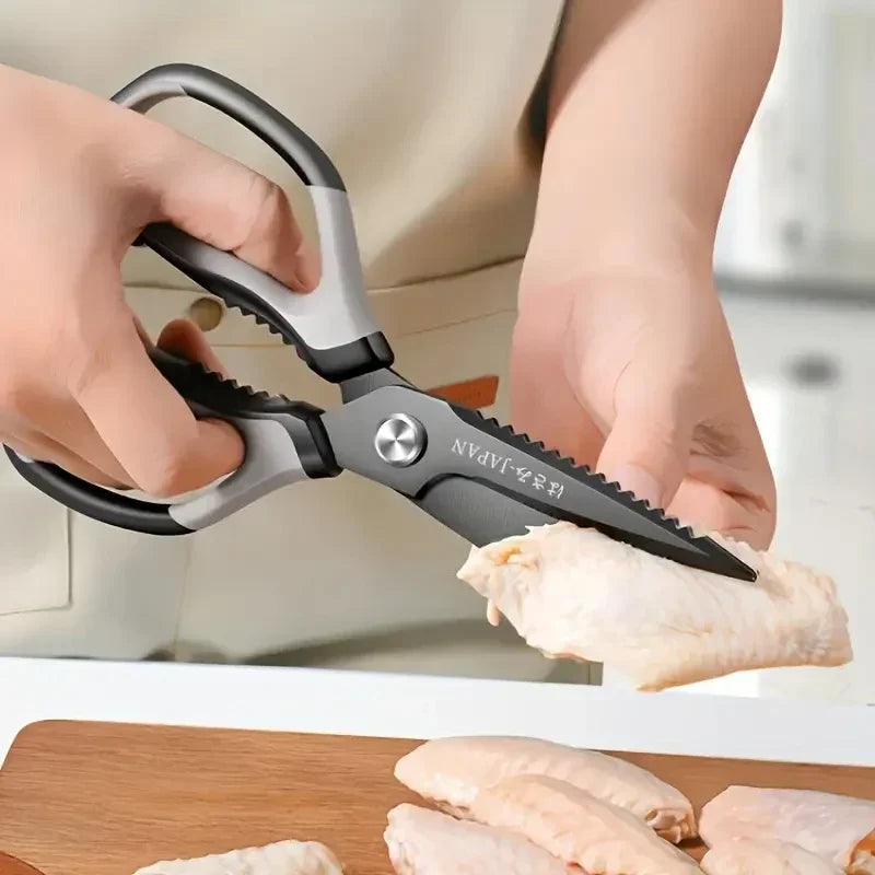 Kitchen Scissors Stainless Steel Barbecue Shears Household Scissors Beef Steak Trimmers Fish Fillet Chicken Bone Kichen Scissor
