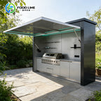 Outdoor Kitchen with bar and Pergola Outdoor Kitchen Modular Portable Outdoor Kitchen