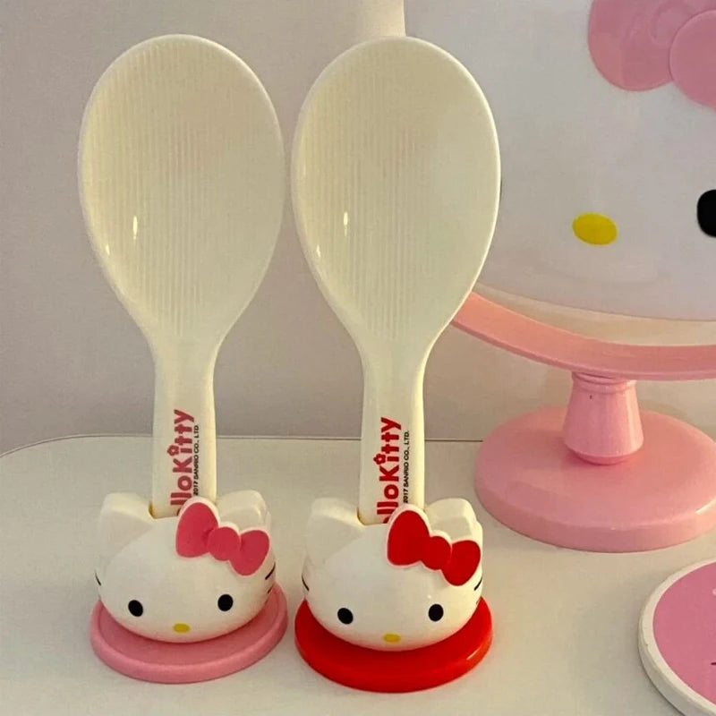 Kawaii Anime Hellokitty Kitchen Household Rice Spoon Cute Ktcat Rice Shovel High Temperature Resistant Non Stick Rice Spoon Gift