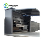 Customized One Stop Integrated Outdoor BBQ Kitchen With Refrigerator Sink Storage Cabinet Retractable Door Shelter
