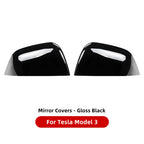 Tesla Model 3/Y ABS Carbon Fiber Look Side Rearview Mirror Cover