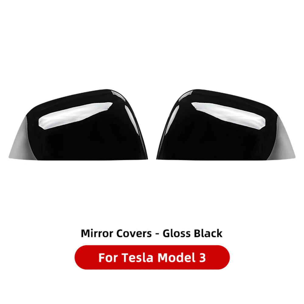 Tesla Model 3/Y ABS Carbon Fiber Look Side Rearview Mirror Cover
