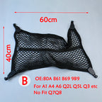Original Car Trunk Mesh Net Cargo Luggage For Audi A3 A4 A5 A6 A7 A8 Q2 Q3 Q5 Car Mesh Cargo Net Holder Trunk 4 Hook