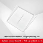 Wireless Charger Pad Silicone Mobile Phone Non-Slip Mat Scratch-Resistant Anti-Slip Charger Pad Cover for Tesla Model 3 Highland